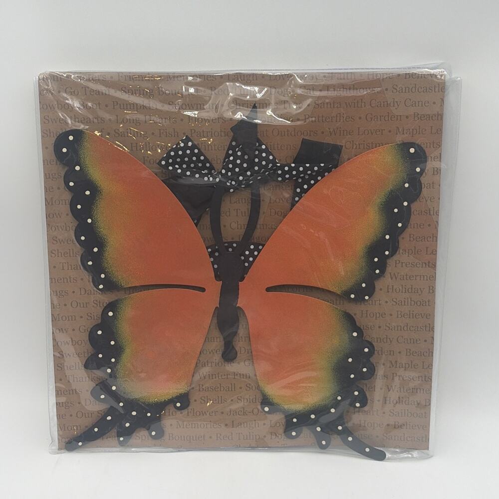 Embellish Your Story by Roeda Butterfly metal Magnetic Wreath Monarch door decor